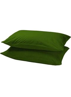 Beau Maison 2-Pack: Kussenslopen Verkoelend - Perkaal Katoen  - Groen