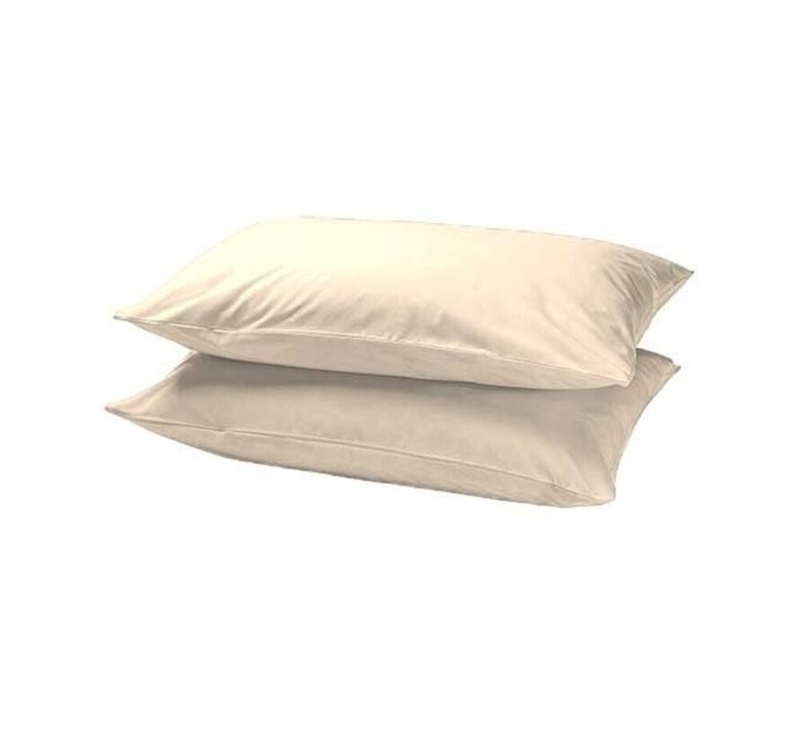 2-Pack: Kussenslopen - Perkaal Katoen  - Zand