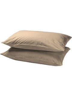 Beau Maison 2-Pack: Kussenslopen Verkoelend - Perkaal Katoen - Taupe