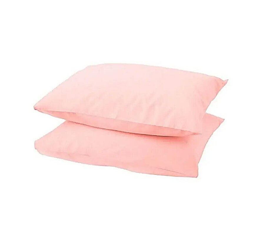 2-Pack: Kussenslopen - Perkaal Katoen - Roze
