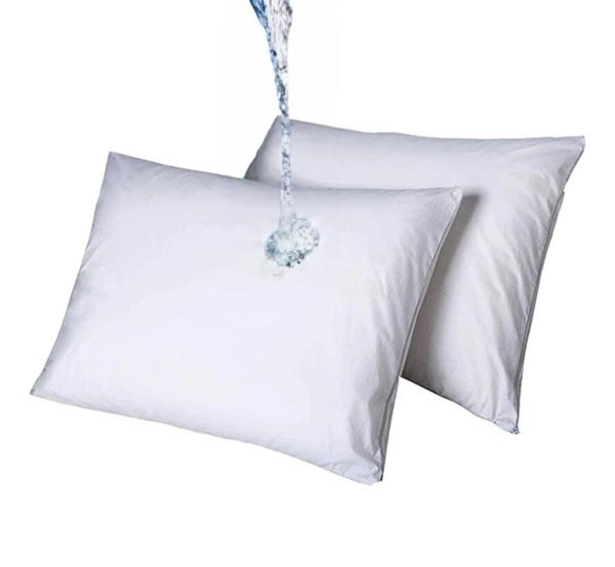 2-Pack: Molton Kussenbeschermers - Waterdicht