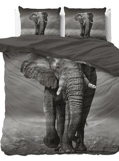 Sleeptime Elegant Elephant - Antraciet Dekbedovertrek