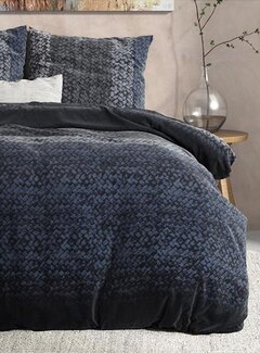 Dreamhouse Bedding Gradient Knits - Flanel - Blauw Dekbedovertrek