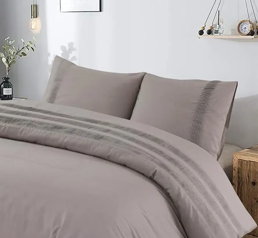 Bali - Taupe Dekbedovertrek