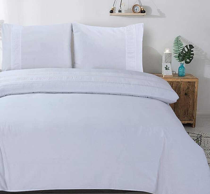 Bali - Wit Dekbedovertrek