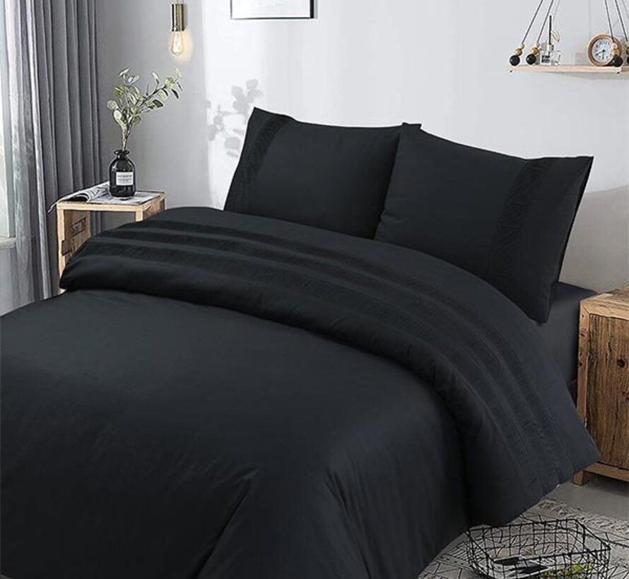 Bali - Zwart Dekbedovertrek