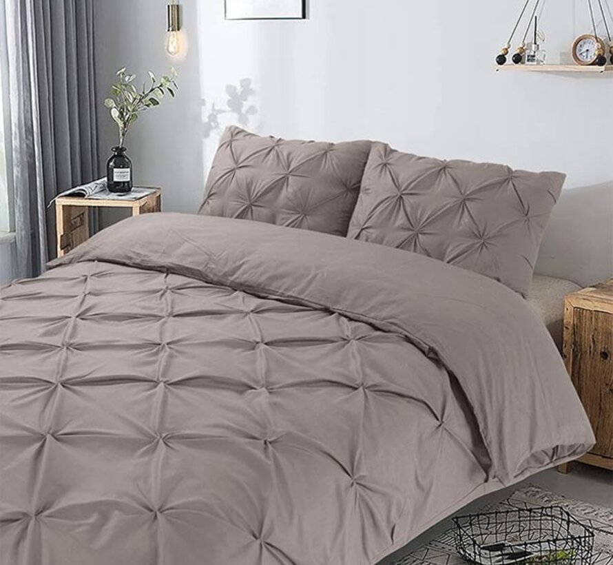 Salvador - Taupe Dekbedovertrek