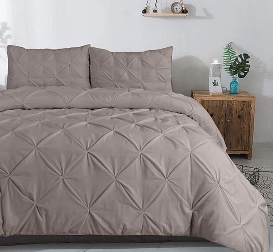 Salvador - Taupe Dekbedovertrek