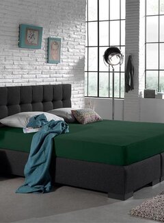 Dreamhouse Hoeslaken Dubbel Jersey - Extra Hoog - Botanical Groen