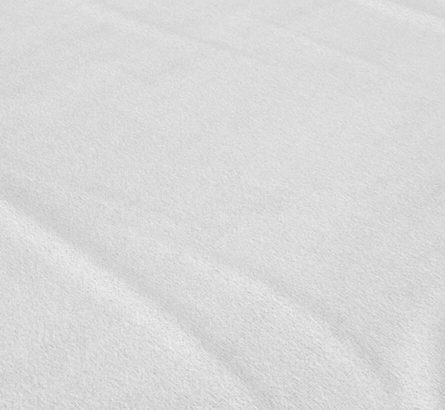 Hoeslaken Flanel - Basic - Wit
