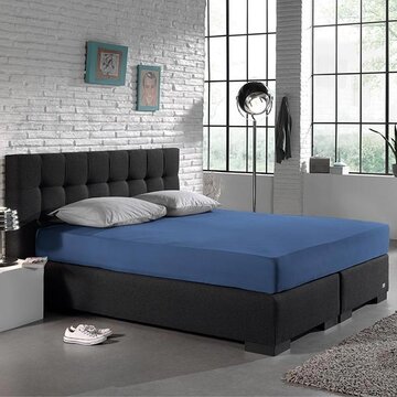 Dreamhouse Hoeslaken Enkel Jersey - Stretch - Blauw