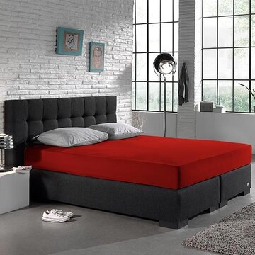 Dreamhouse Hoeslaken Enkel Jersey - Stretch - Rood