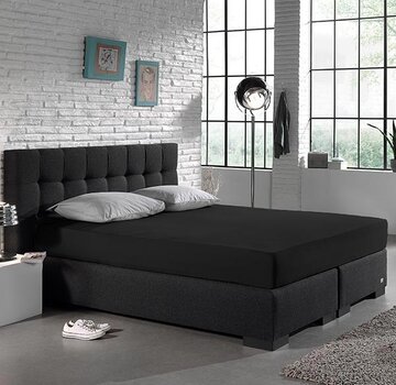 Dreamhouse Hoeslaken Enkel Jersey - Stretch - Zwart