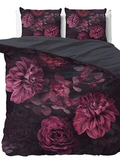 Dreamhouse Satin WILD Canberra - Zwart/Rood Dekbedovertrek