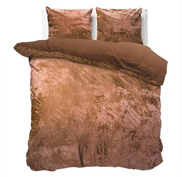Dreamhouse Crushed Velvet - Hout Bruin Dekbedovertrek