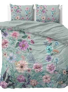 Dreamhouse Nature Flore - Blauw/Multi Katoen Dekbedovertrek