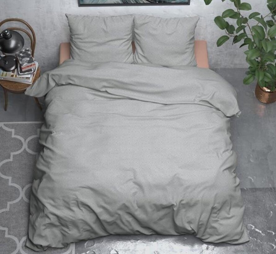 Jason - Flanel - Grijs Dekbedovertrek