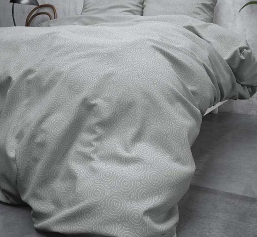 Jason - Flanel - Grijs Dekbedovertrek