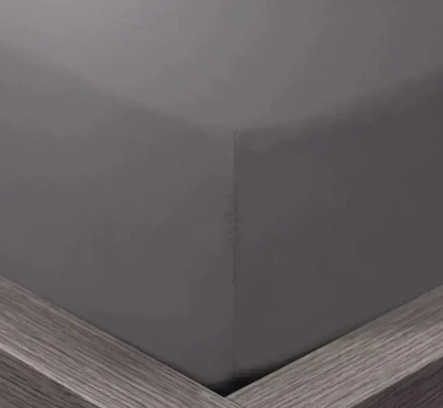 Hoeslaken - Katoen - Antraciet