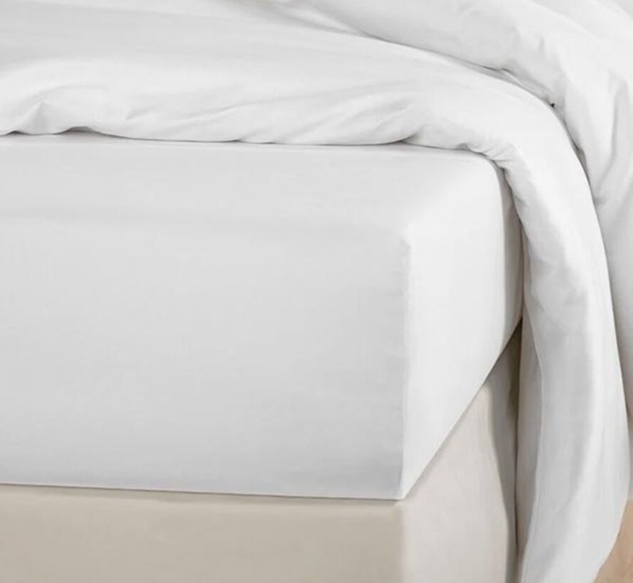 Hoeslaken - Katoen - Wit