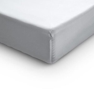 Primaviera Deluxe Splittopper Hoeslaken Katoen-Satijn - Wit