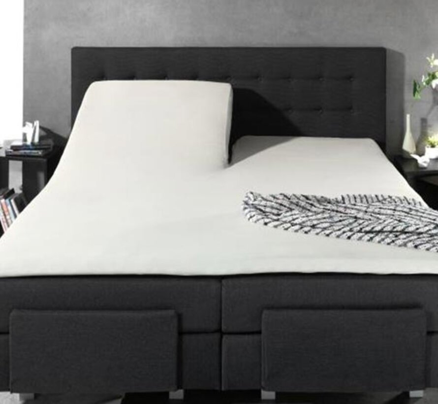 Splittopper Hoeslaken Katoen - Creme
