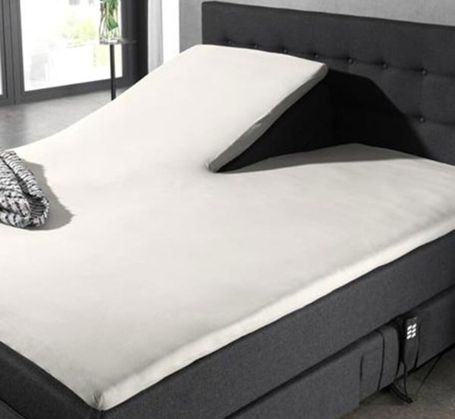 Splittopper Hoeslaken Katoen - Creme