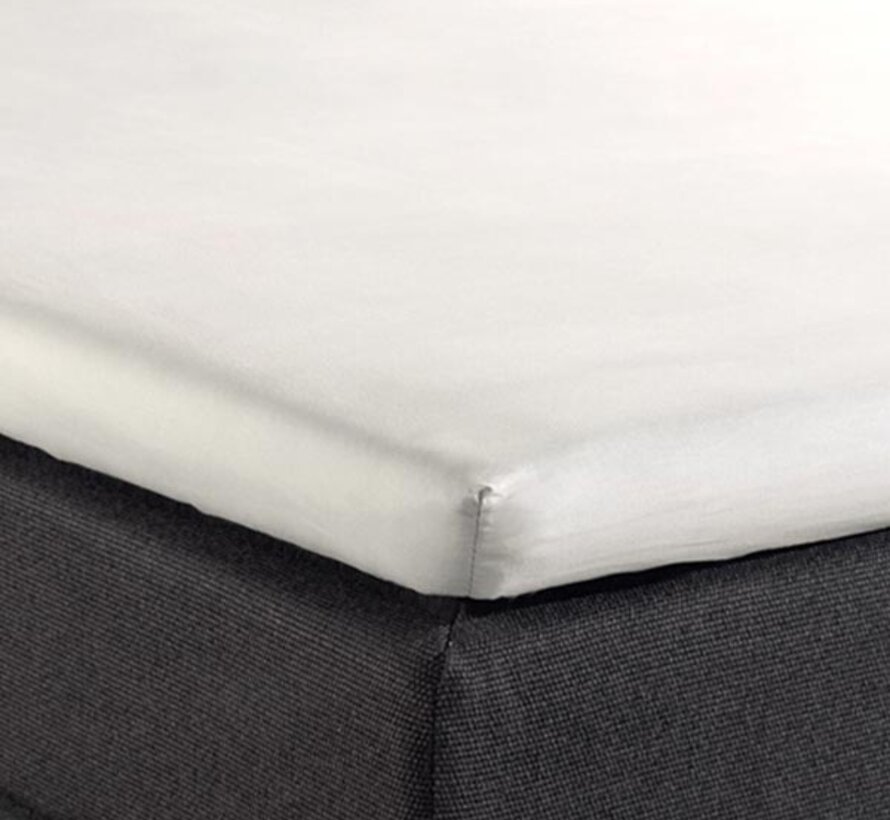 Splittopper Hoeslaken Katoen - Creme