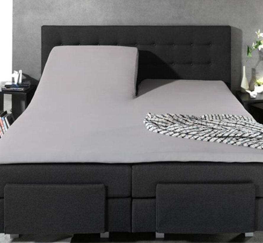 Splittopper Hoeslaken Katoen - Grijs