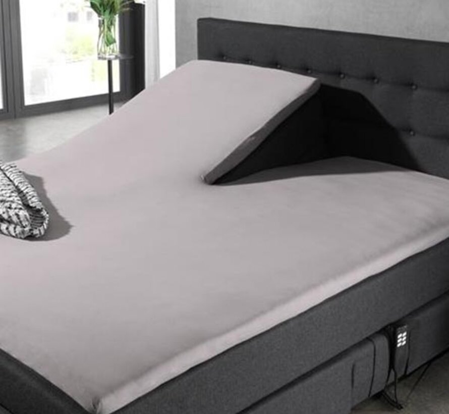 Splittopper Hoeslaken Katoen - Grijs