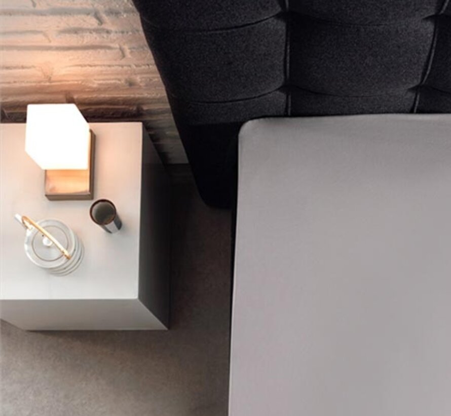 Splittopper Hoeslaken Katoen - Grijs