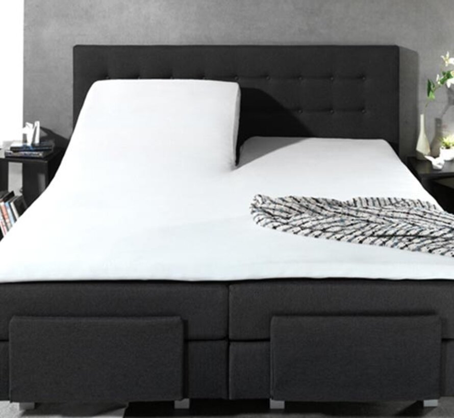 Splittopper Hoeslaken Katoen - Wit