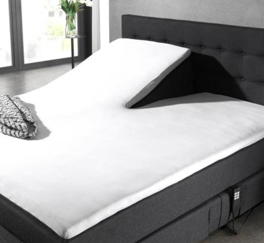 Splittopper Hoeslaken Katoen - Wit