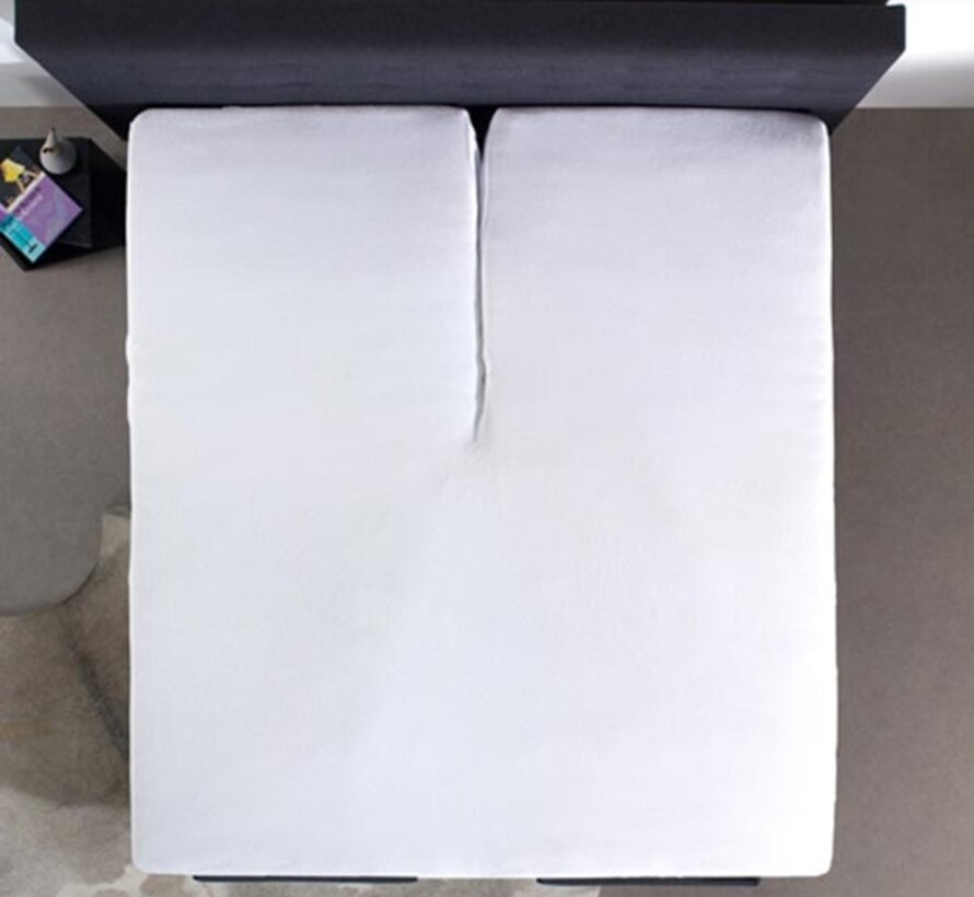 Splittopper Hoeslaken Katoen - Wit