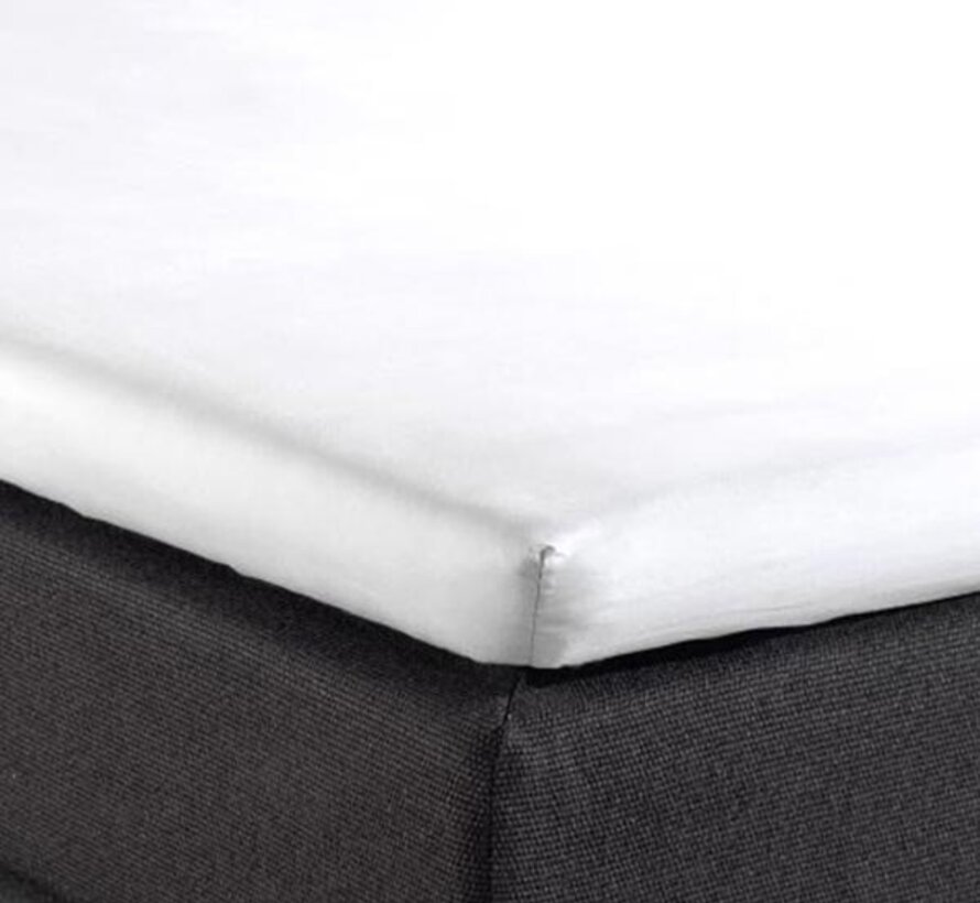 Splittopper Hoeslaken Katoen - Wit