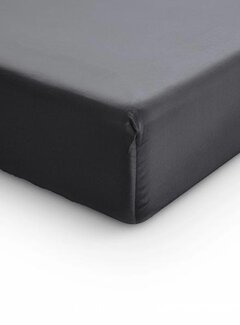 Primaviera Deluxe Topper Hoeslaken Katoen-Satijn - Verkoelend - Antraciet