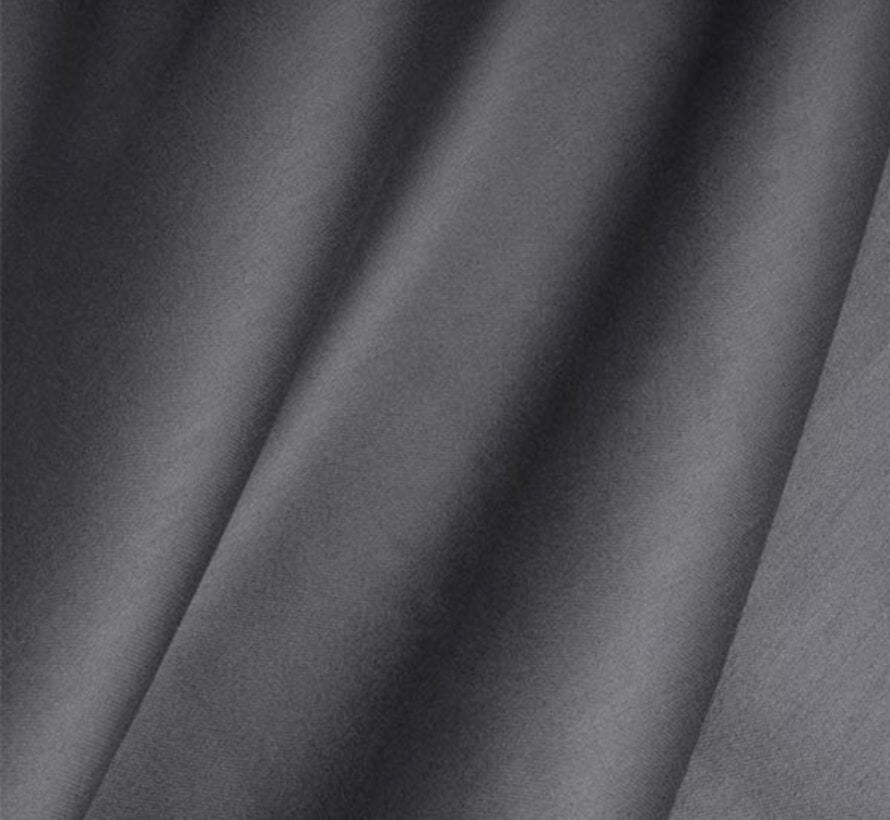 Topper Hoeslaken Katoen-Satijn - Antraciet