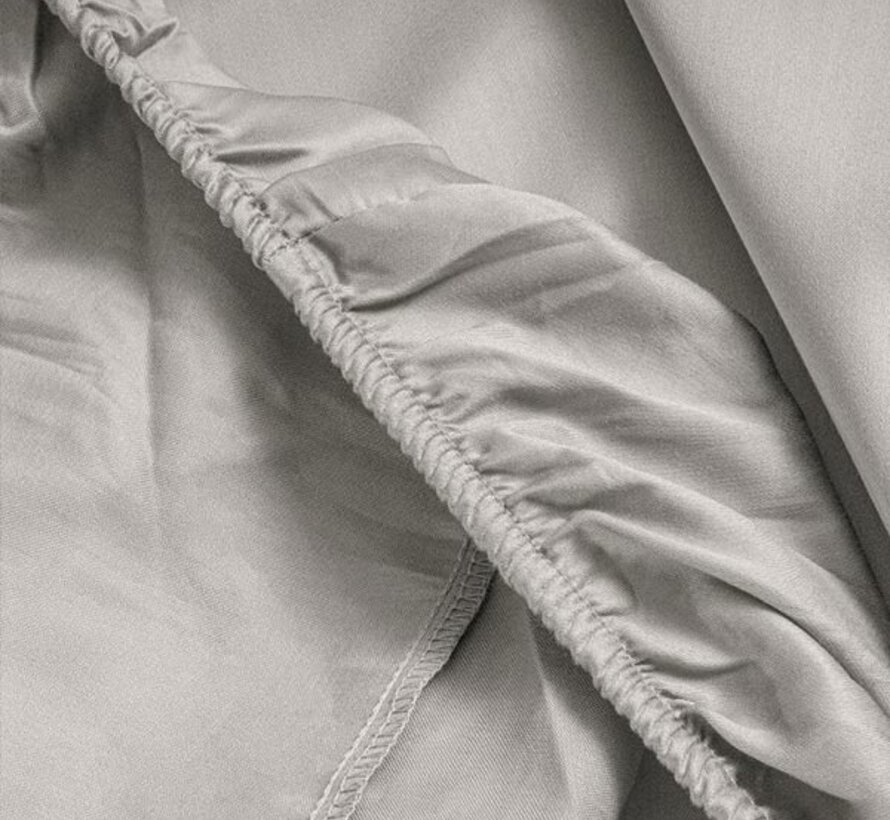 Topper Hoeslaken Katoen-Satijn - Creme