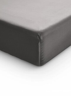 Primaviera Deluxe Topper Hoeslaken Katoen-Satijn - Verkoelend - Grijs