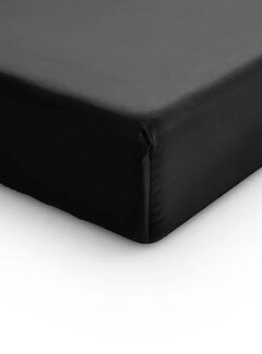 Primaviera Deluxe Topper Hoeslaken Katoen-Satijn - Verkoelend - Zwart