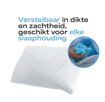 Dreamhouse Hoofdkussen Verkoelend - Aanpasbaar - Nano