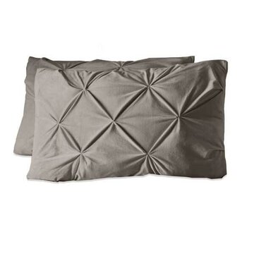 Sleeptime 2-Pack: Kussenslopen - Velvet Pintuck - Zand