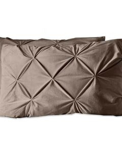 Sleeptime 2-Pack: Kussenslopen - Velvet Pintuck - Taupe
