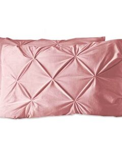 Sleeptime 2-Pack: Kussenslopen - Velvet Pintuck - Roze