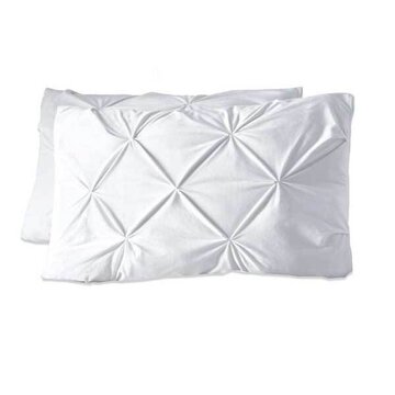 Sleeptime 2-Pack: Kussenslopen - Velvet Pintuck - Wit