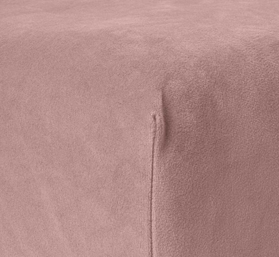 Hoeslaken Velvet - Oud Roze