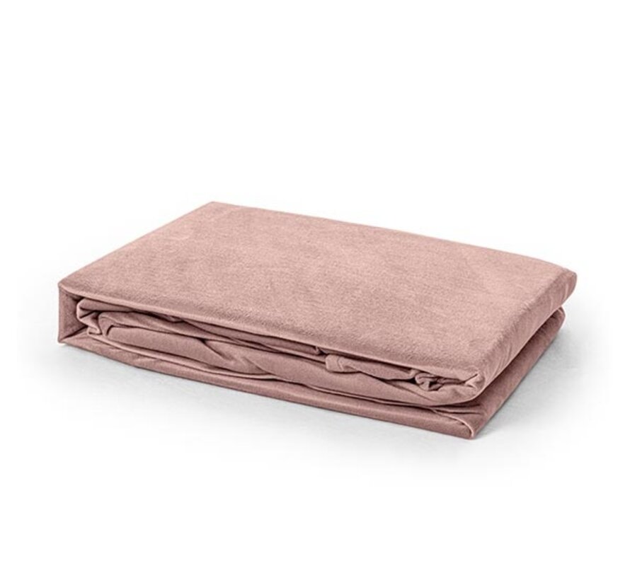 Hoeslaken Velvet - Oud Roze