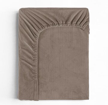 Sleeptime Hoeslaken Velvet - Taupe