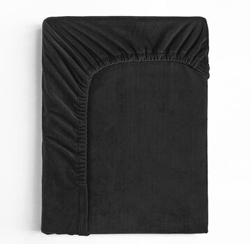 Sleeptime Hoeslaken Velvet - Zwart