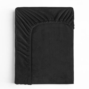 Sleeptime Hoeslaken Velvet - Zwart
